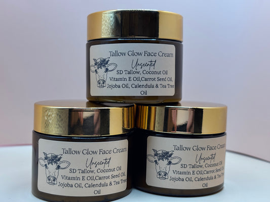 Unscented Tallow Glow Face Cream