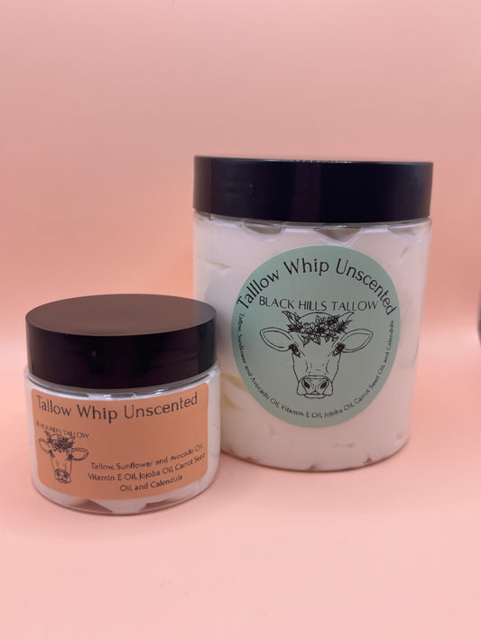 Unscented Tallow Whip – Deeply Nourishing Skin Cream 2oz